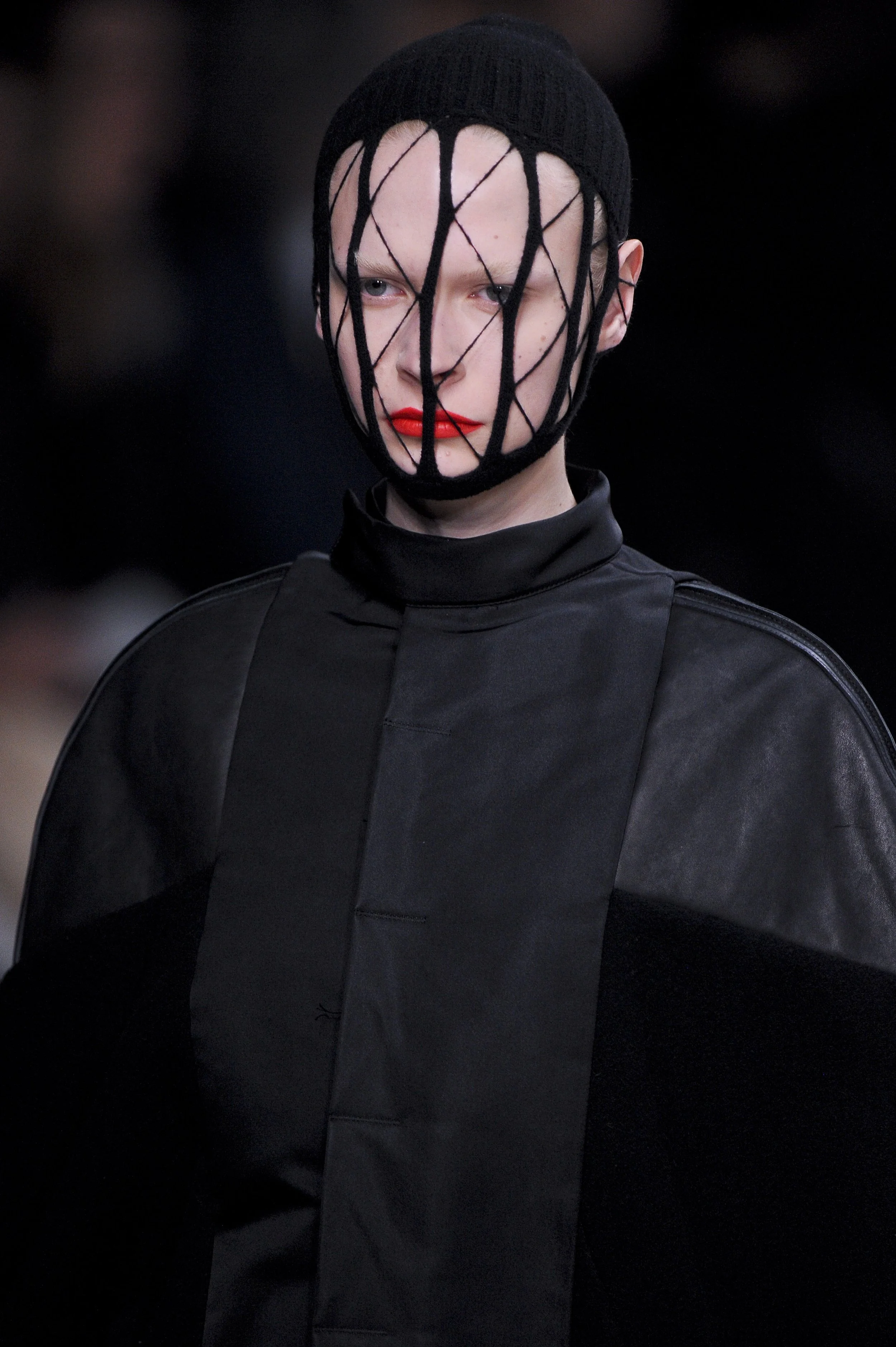 Rick Owens Knit Veil Mask (FW12) — Guerrero